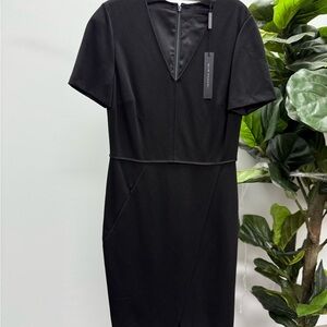 Ellie Tahari Chic Black Midi Dress